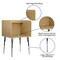 Flash Furniture 53.5 H, 35.75 W X Laminate, Melamine, Steel, Oak MT-M6221-SGLSC-OAK-GG - alternate 2